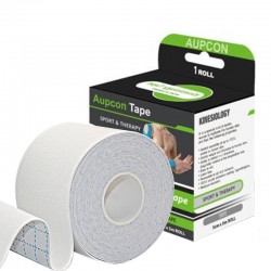 Kineziologinis Teipas AUPCON, Baltos Spalvos, 5 cm 5 m.