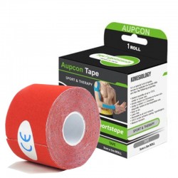 Kinesiology Tape AUPCON Red 5cm 5m.
