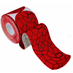 Kineziologinis Teipas Thera-Band, Sukarpytas, 5x25,4 cm, 20 vnt, Raudona / Juoda