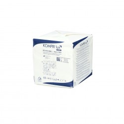 KOMPRI lux Marlės tamponai be rentgeno siūlo, nesterilūs, 13 dygsnių, 8 sluoksnių, 10 cm x 10 cm x 100 vnt.