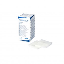 KOMPRI lux Marlės tamponai be rentgeno siūlo, nesterilūs, 13 dygsnių, 8 sluoksnių, 5 cm x 5 cm x 100 vnt.