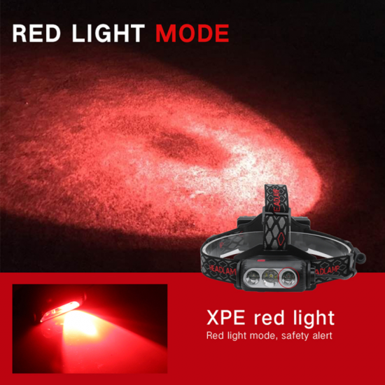 LED Headlamp OEM YHX-1302, 360 ° double head rotation