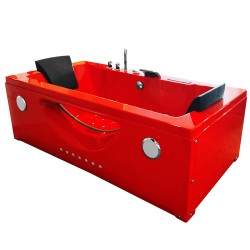 Masāžas vanna AMO-1659 HC Red Double 180x92x60 cm.