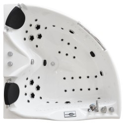 Masažinė Vonia AMUS-1086 Dešinė Dvivietė 152x152 cm.