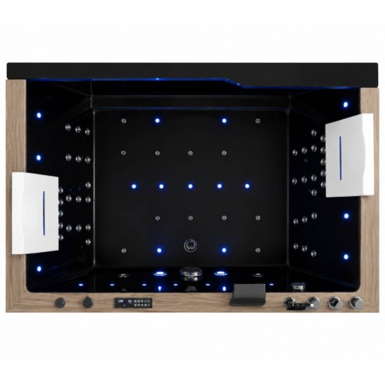 Masažinė vonia AMUE Dream 180x120x67cm, Black
