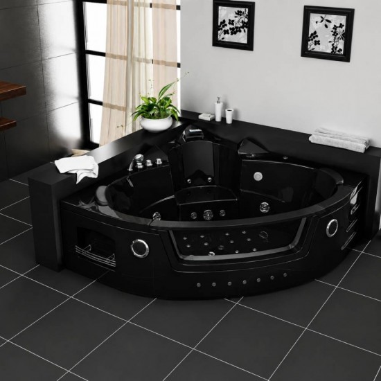 Masažinė vonia Bellagio Luxury Vegas juoda, 152x152x62 cm