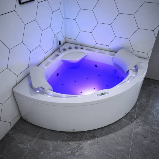 Masažinė vonia Virpol Relax Platinum, 160 x 160 x 60 cm