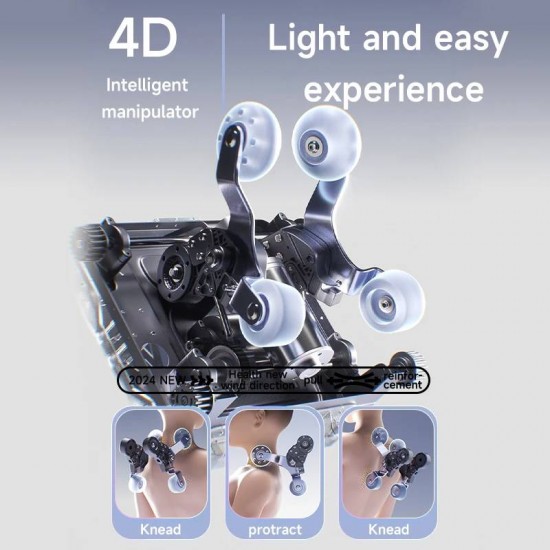 Masažinis krėslas JARE DeepComfort H9, Juodas