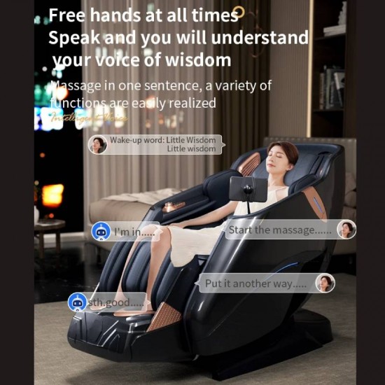 Masažinis krėslas JARE DeepComfort H9, Juodas