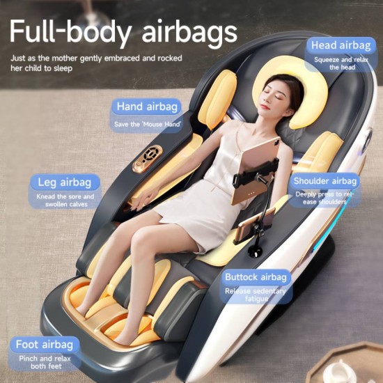 Masažinis krėslas JARE JR-M9-3Q – Zero Gravity Black