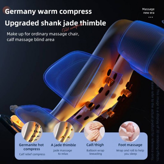 Masažinis krėslas JARE PearlComfort Q8, Pearl Gold