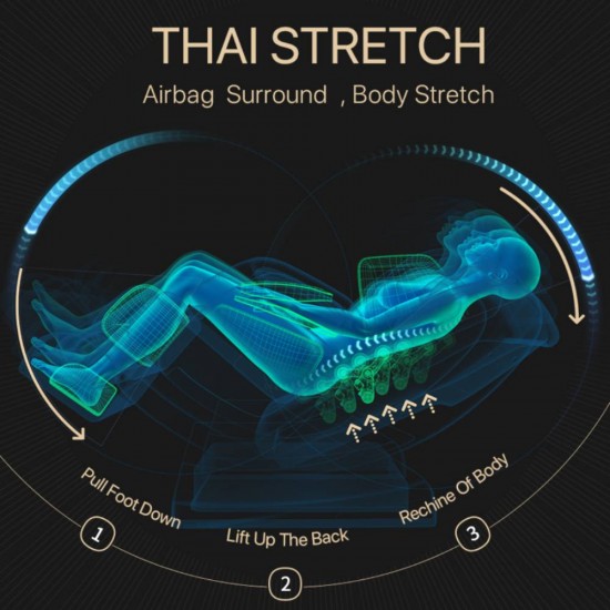 Masažinis krėslas JARE PearlComfort Q8, Pearl Silver