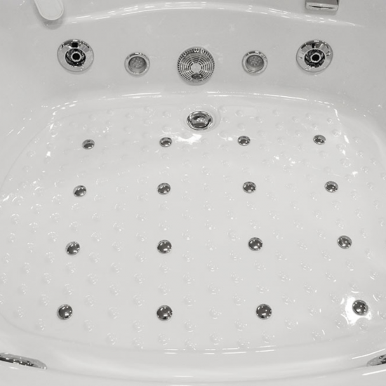 Masažinė Dušo Kabina AMO-08150S BLACK Su Masažine Vonia 150x150 cm.