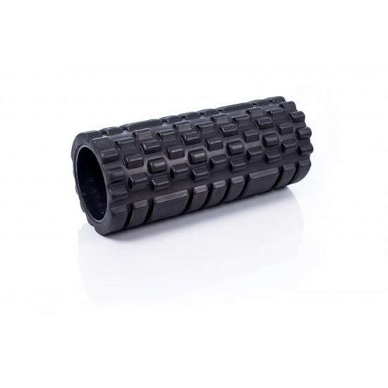Masažinis jogos pilateso putų volelis Grid Roller, juodas