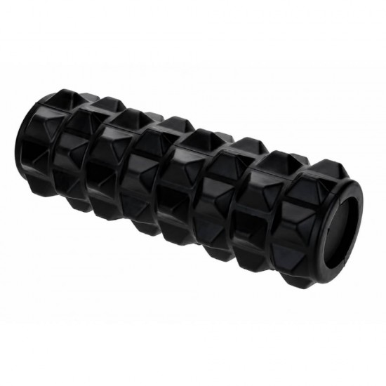 Masažinis jogos volas THOMS Solid Roll 33x14 cm. Juodas