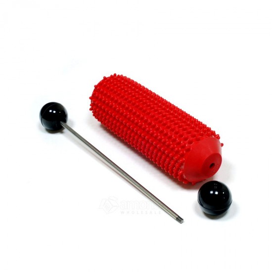 Masažuoklis Tonkey Stimu Roll Hard 8cm, Raudonas