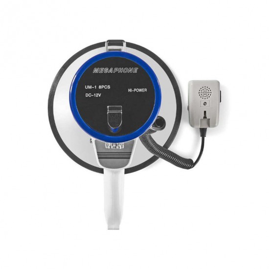 Megafonas 25W Su Nuimamu Mikrofonu