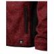 Vīriešu trikotāžas Softshell jaka RIMECK Casual 550 Knit marlboro red, 350 g/m²