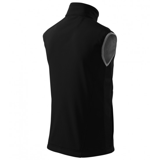 Vīriešu Softshell veste Malfini Vision 517, black 280 g/m²