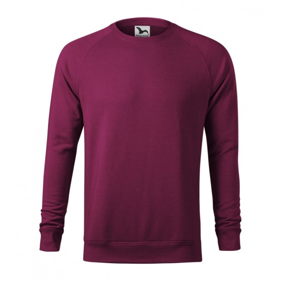 Vyriškas megztinis MALFINI Merger 415 Red plum melange, 280 g/m²