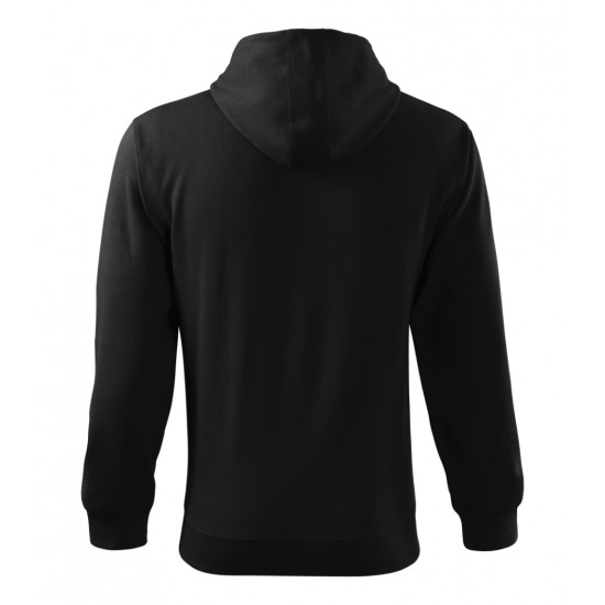 Vyriškas džemperis MALFINI Trendy Zipper 410 Black, 300 g/m²