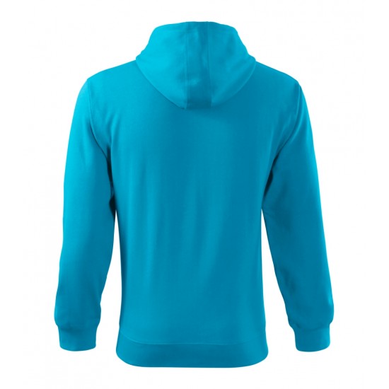 Vyriškas džemperis MALFINI Trendy Zipper 410 Blue atoll, 300 g/m²