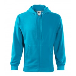 Vyriškas džemperis MALFINI Trendy Zipper 410 Blue atoll, 300 g/m²