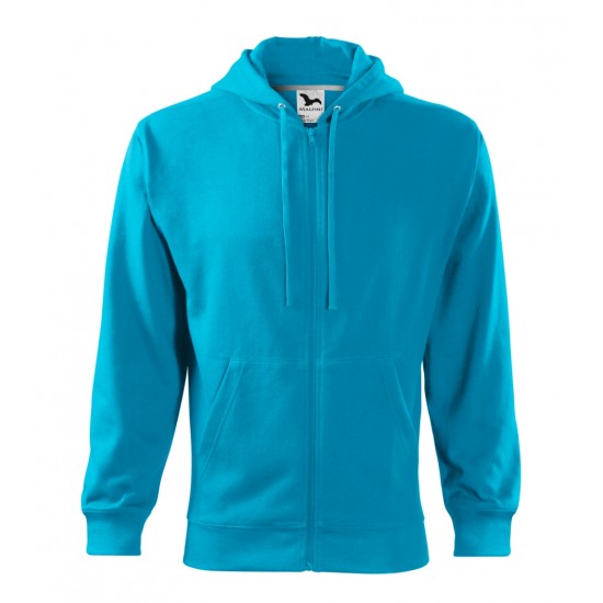 Vyriškas džemperis MALFINI Trendy Zipper 410 Blue atoll, 300 g/m²