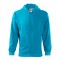 Vyriškas džemperis MALFINI Trendy Zipper 410 Blue atoll, 300 g/m²
