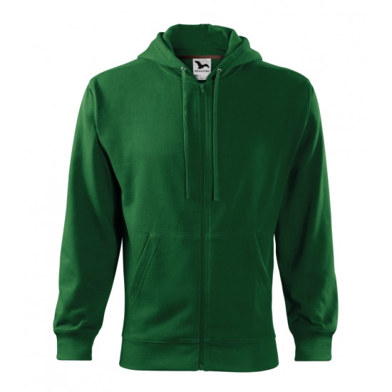 Vyriškas džemperis MALFINI Trendy Zipper 410 Bottle green, 300 g/m²