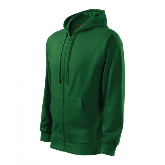 Vyriškas džemperis MALFINI Trendy Zipper 410 Bottle green, 300 g/m²
