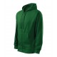 Vyriškas džemperis MALFINI Trendy Zipper 410 Bottle green, 300 g/m²