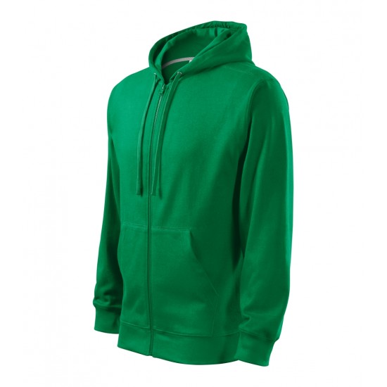 Vyriškas džemperis MALFINI Trendy Zipper 410 Kelly green, 300 g/m²