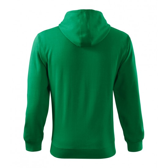 Vyriškas džemperis MALFINI Trendy Zipper 410 Kelly green, 300 g/m²
