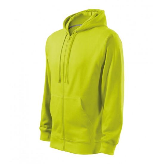 Vyriškas džemperis MALFINI Trendy Zipper 410 Lime punch, 300 g/m²