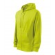 Vyriškas džemperis MALFINI Trendy Zipper 410 Lime punch, 300 g/m²
