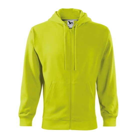 Vyriškas džemperis MALFINI Trendy Zipper 410 Lime punch, 300 g/m²