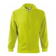 Vyriškas džemperis MALFINI Trendy Zipper 410 Lime punch, 300 g/m²