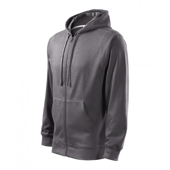 Vyriškas džemperis MALFINI Trendy Zipper 410 Steel gray, 300 g/m²