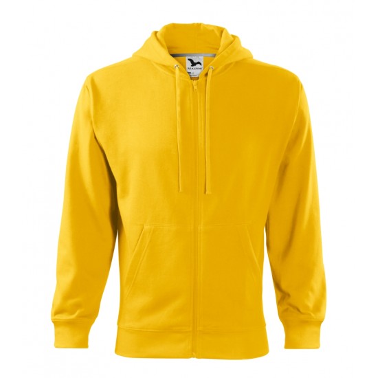 Vyriškas džemperis MALFINI Trendy Zipper 410 Yellow, 300 g/m²