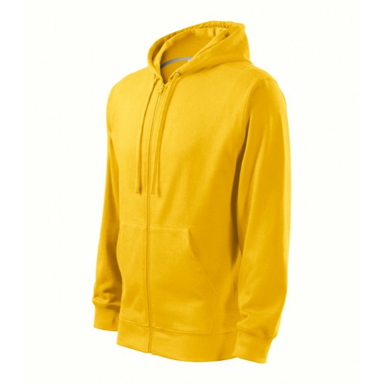 Vyriškas džemperis MALFINI Trendy Zipper 410 Yellow, 300 g/m²