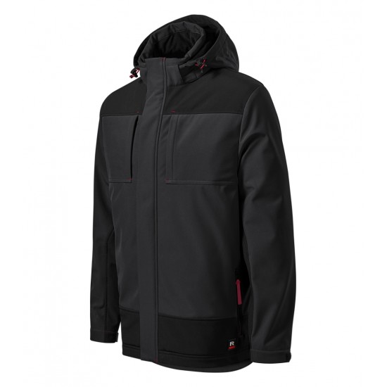 Vyriška žieminė softshell striukė RIMECK Vertex W55 Ebony Gray (Pilka)