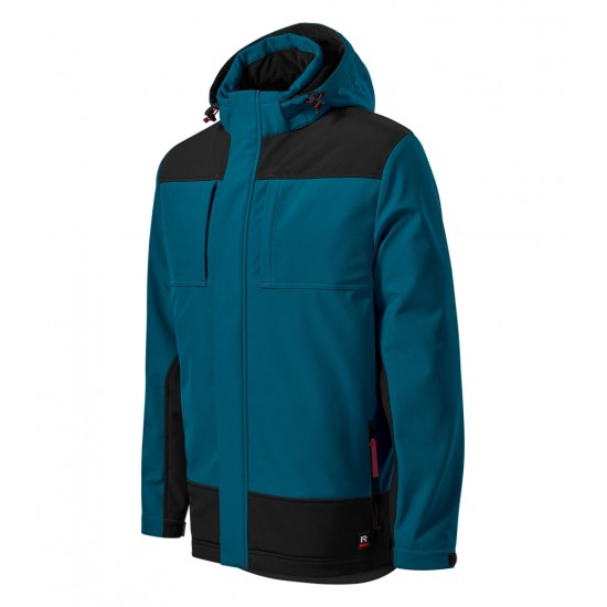 Vyriška žieminė softshell striukė RIMEX Vertex W55 Petrol Blue (Tamsiai mėlyna)