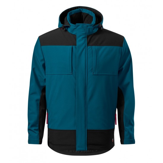 Vyriška žieminė softshell striukė RIMEX Vertex W55 Petrol Blue (Tamsiai mėlyna)