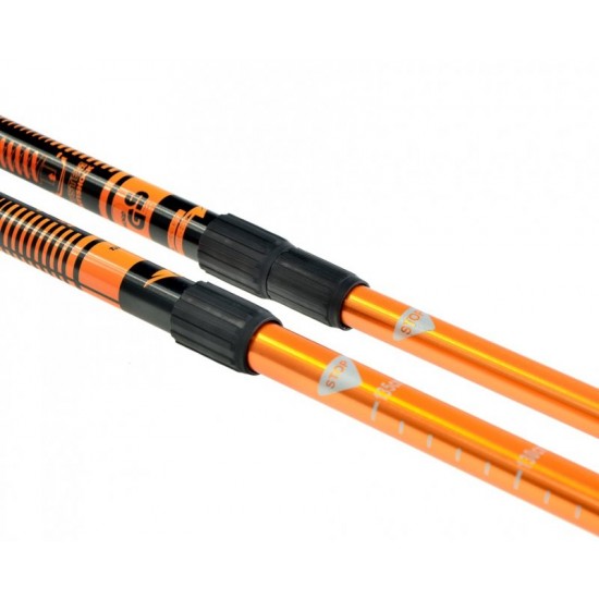 Šiaurietiško Ėjimo Lazdos Pacer Bjorn, Oranžinės, 2 Dalių