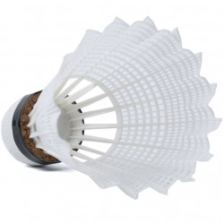 Nailoninės Badmintono Plunksnelės SMJ TB011 Teloon  3 vnt. Baltos