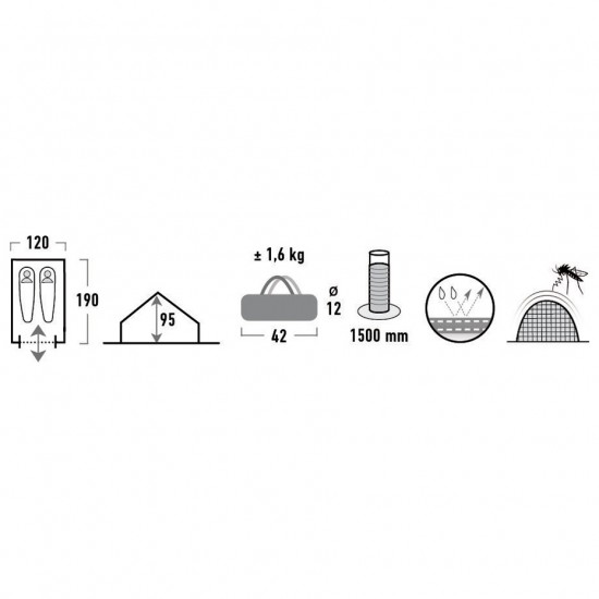 Palapinė HIGH PEAK Minipack 2