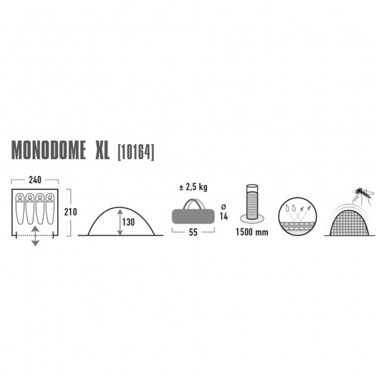 Palapinė High Peak Monodome 4 10164