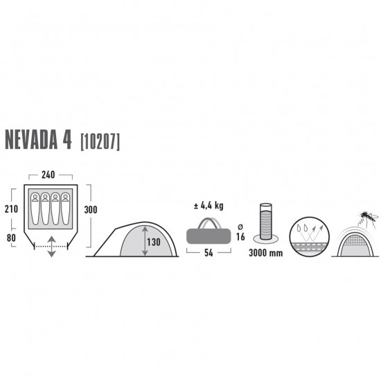 Palapinė High Peak Nevada 4  10207