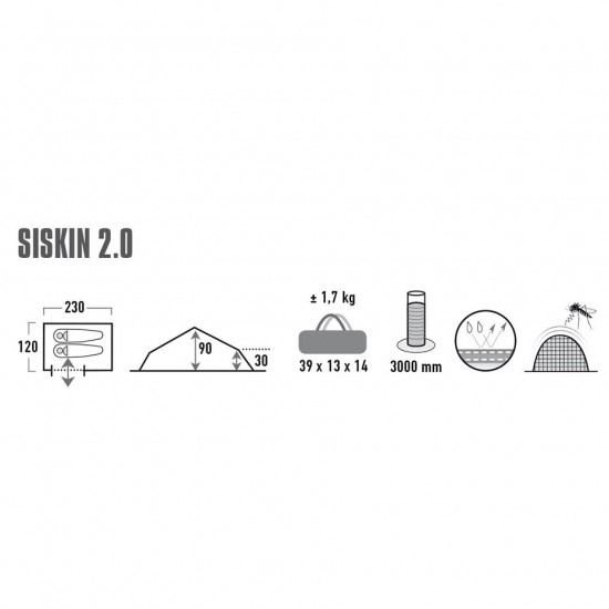 Palapinė High Peak Siskin 2 10184